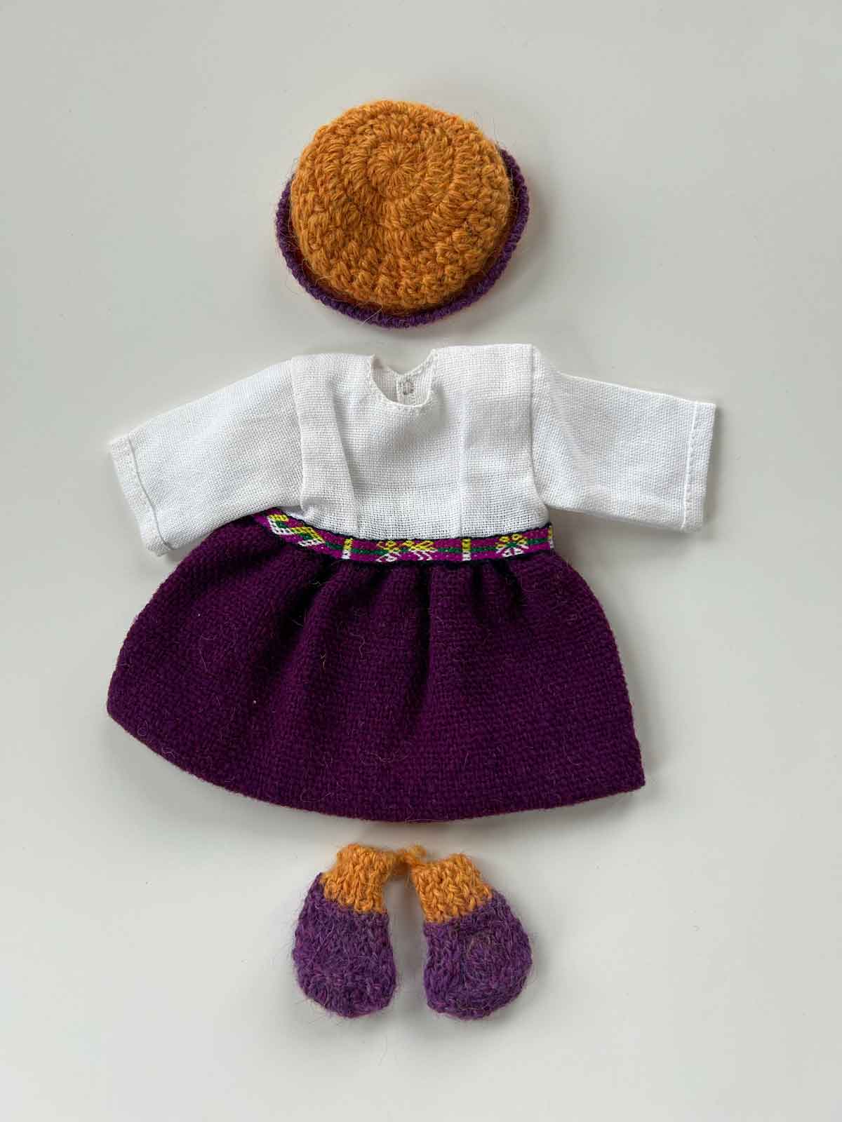 9” Village Boy/Girl - Doll with One Piece Dress